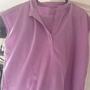 Figs Sleeveless Purple Blouse